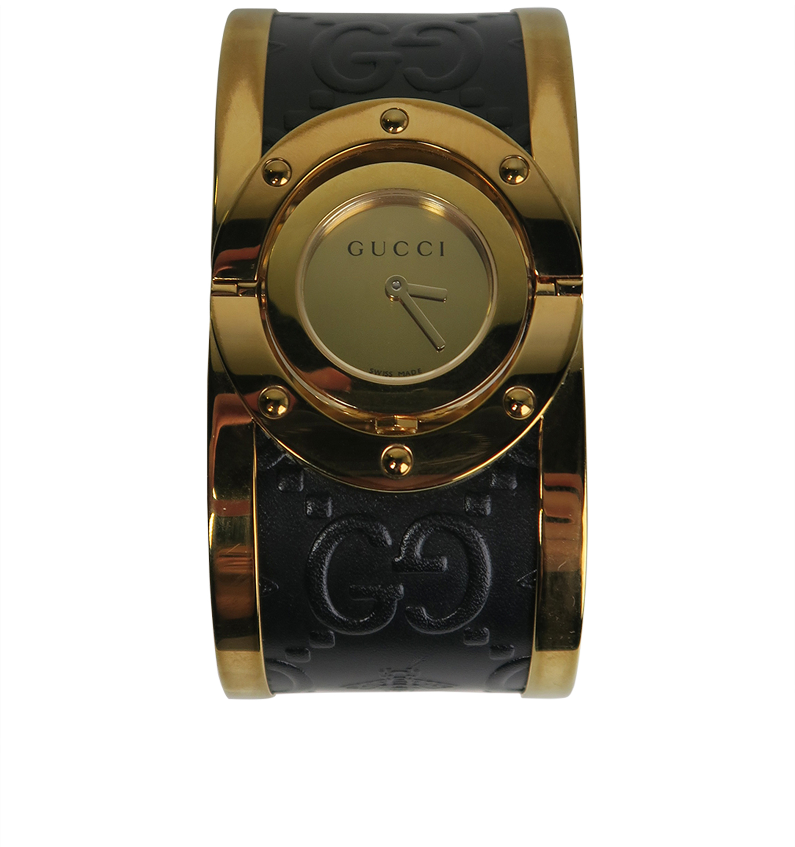 Gucci twirl hot sale watch black